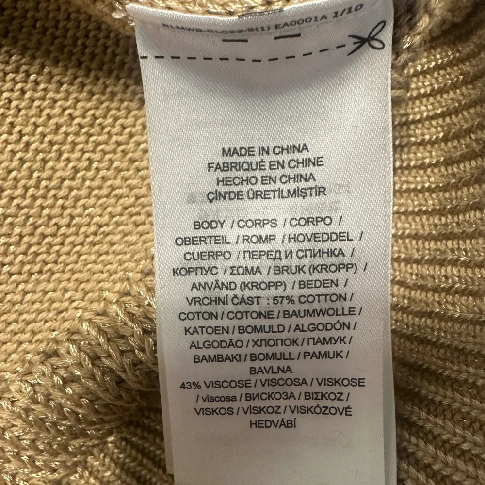 Lauren Ralph Lauren Short Sleeve Crew Neck Sweater Size Medium